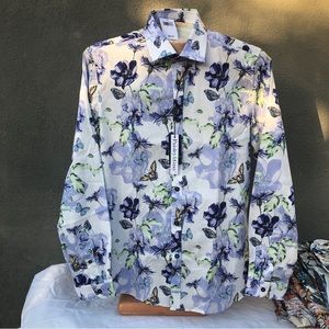 Floral Print Men's Shirt
